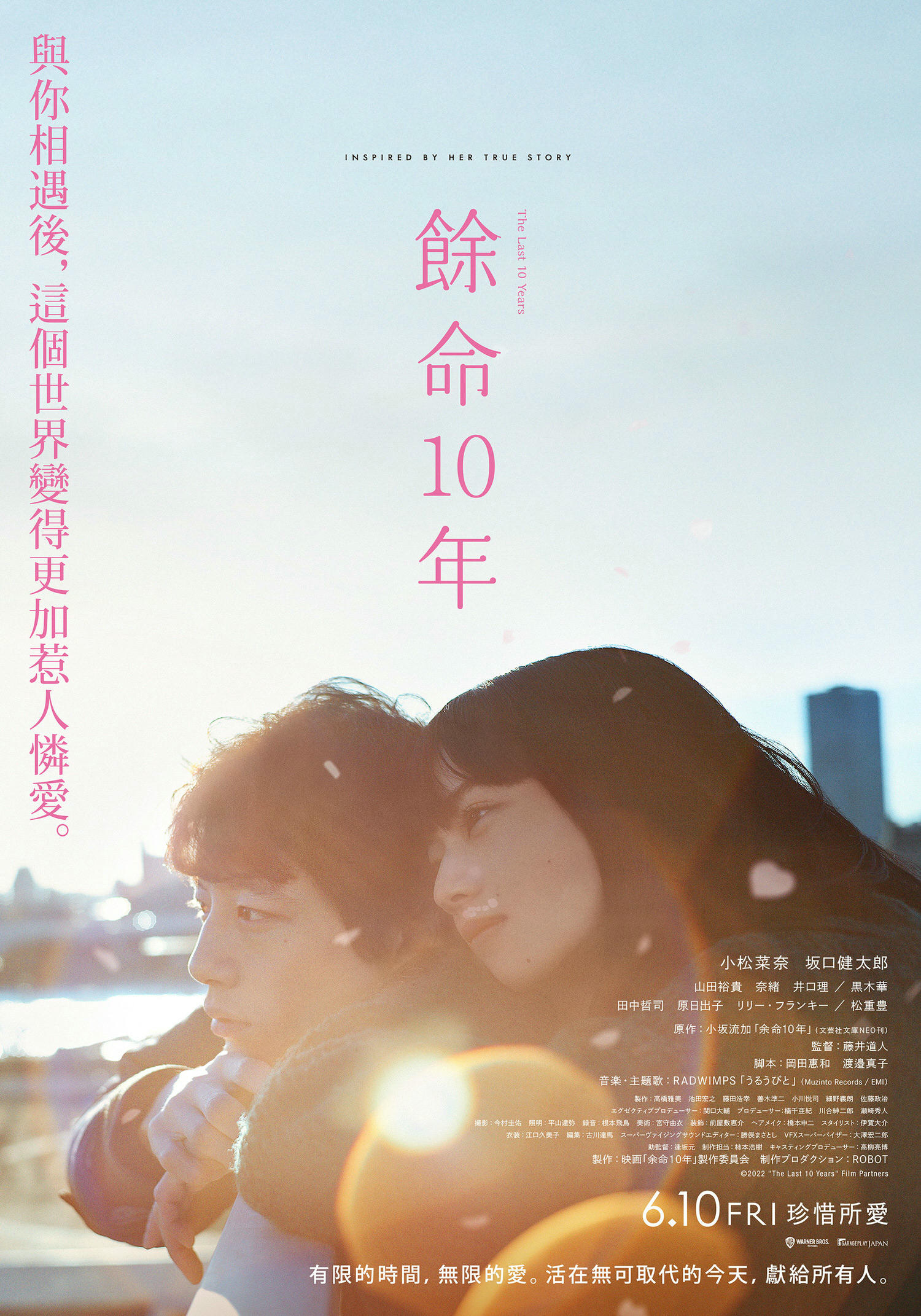日本電影《餘命10年》小松菜奈&坂口健太郎