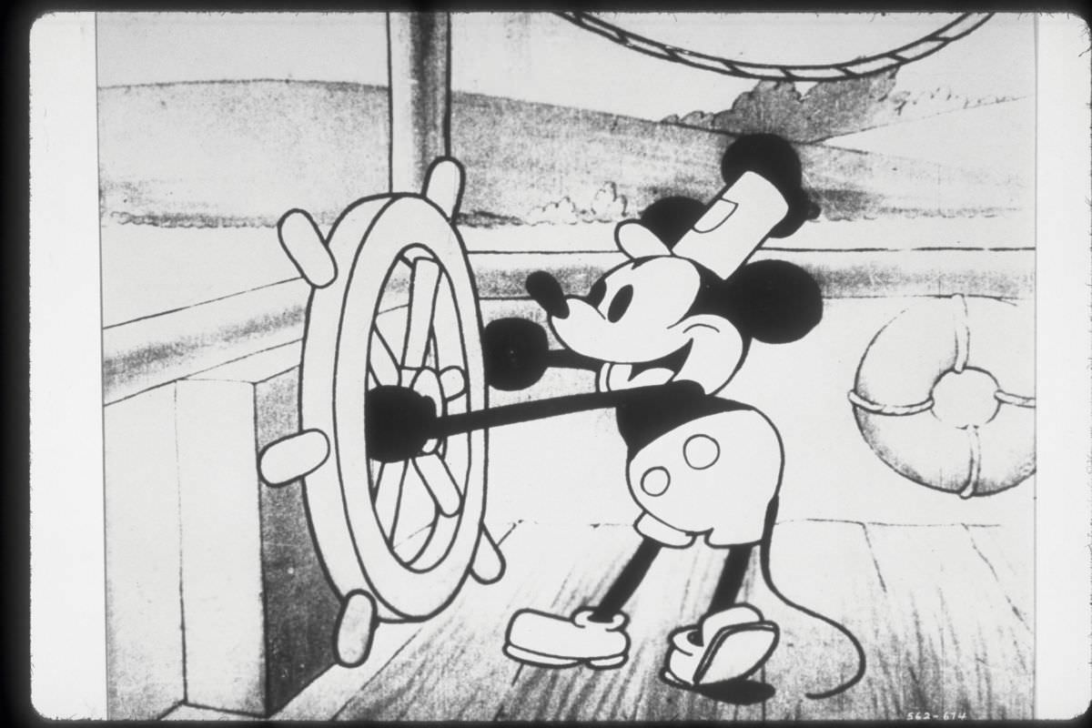 迪士尼《威利汽船》（Steamboat Willie）（1928）