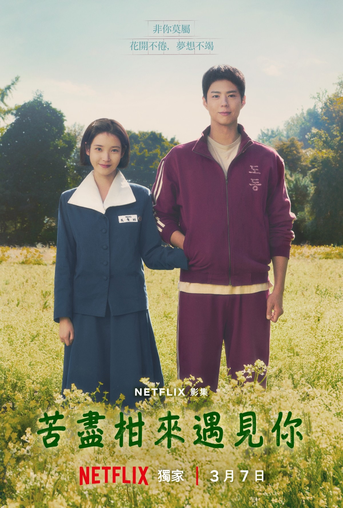 Netflix韓劇《苦盡柑來遇見你》IU李知恩、朴寶劍