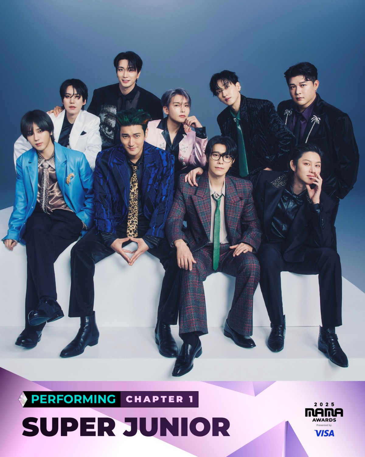 剛完成台灣三場大巨蛋演出的SUPER-JUNIOR也將登上2025-MAMA-AWARDS。（圖：翻攝自Mnet-엠카운트다운M-COUNTDOWN-X-M2-FB）